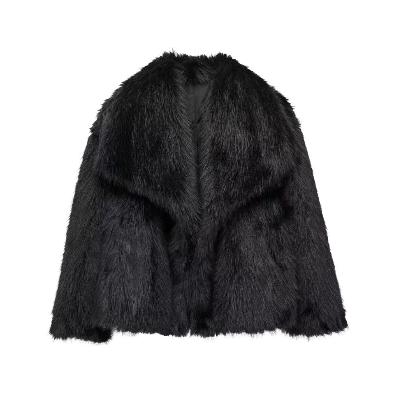 Cathy | Cropped Faux Fur Coat